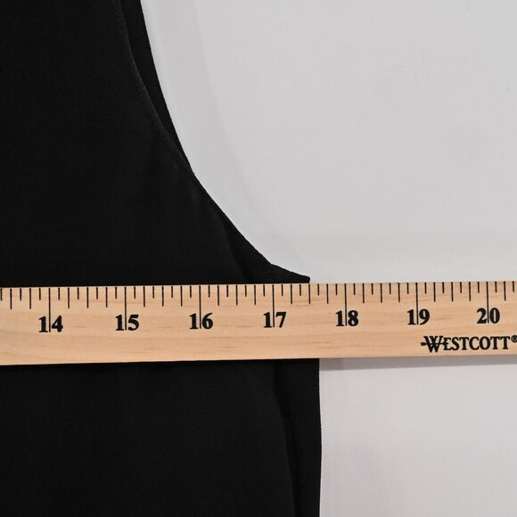 RAMY BROOK Dress Sz 2 Black Grommet Lace Up Drop Waist V Neck Shift Sleeveless - Picture 12 of 12